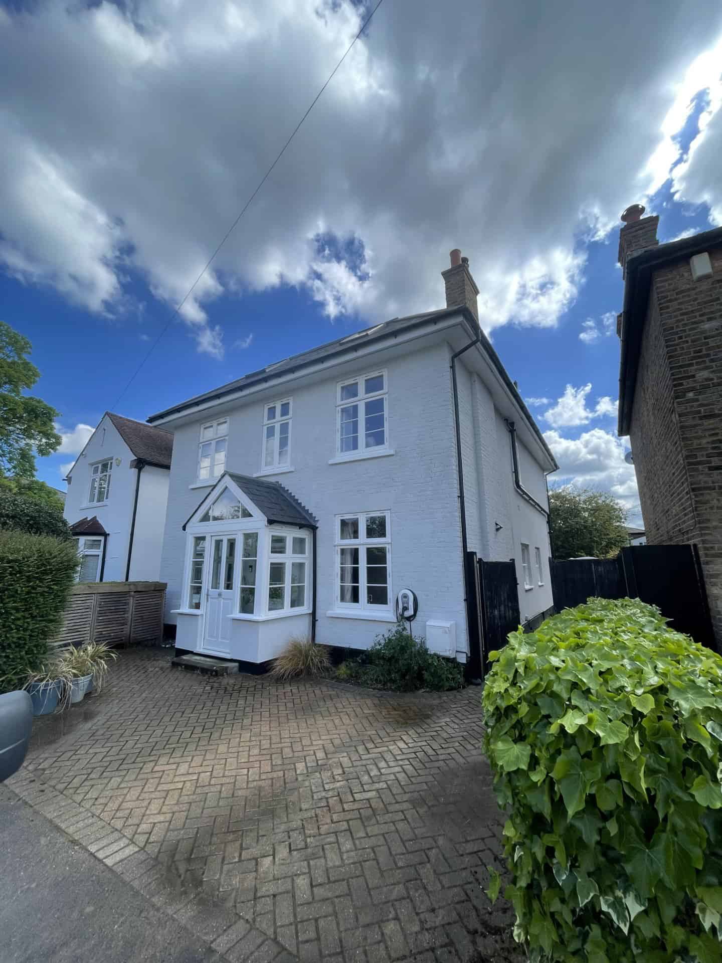Cracked render saved with SprayCork in East Molesey — East Molesey, Surrey